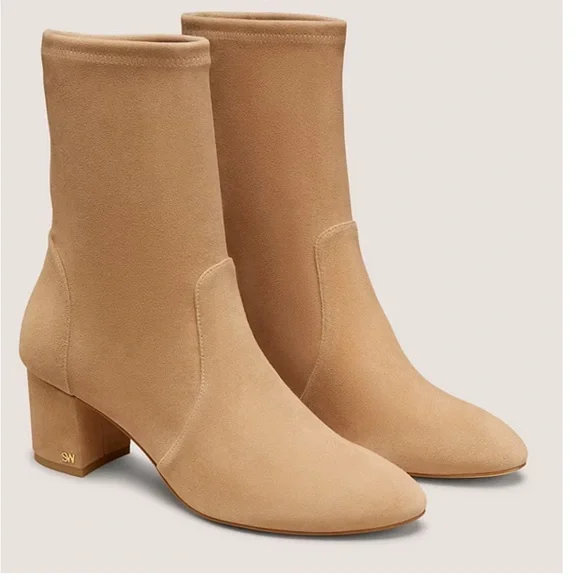 Stuart Weitzman Ariana 60 Sock Bootie - Picture 1 of 13